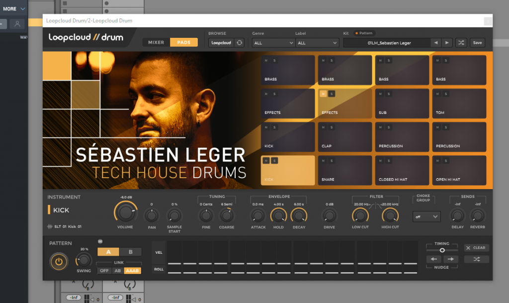 Loopcloud Drum plugin
