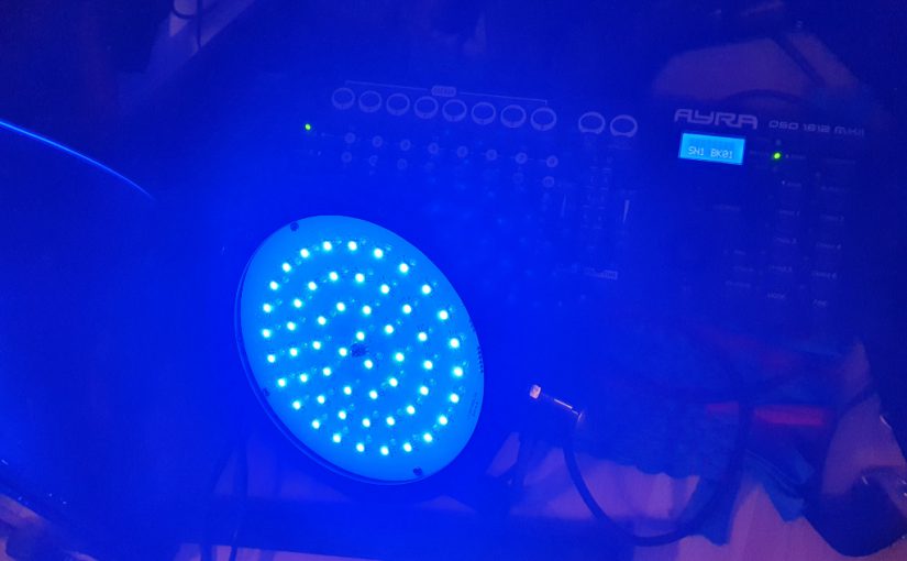 Controlling a light show for a small solo set